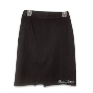 Express Womens Solid Black Straight Skirt Dark Academia Size 4